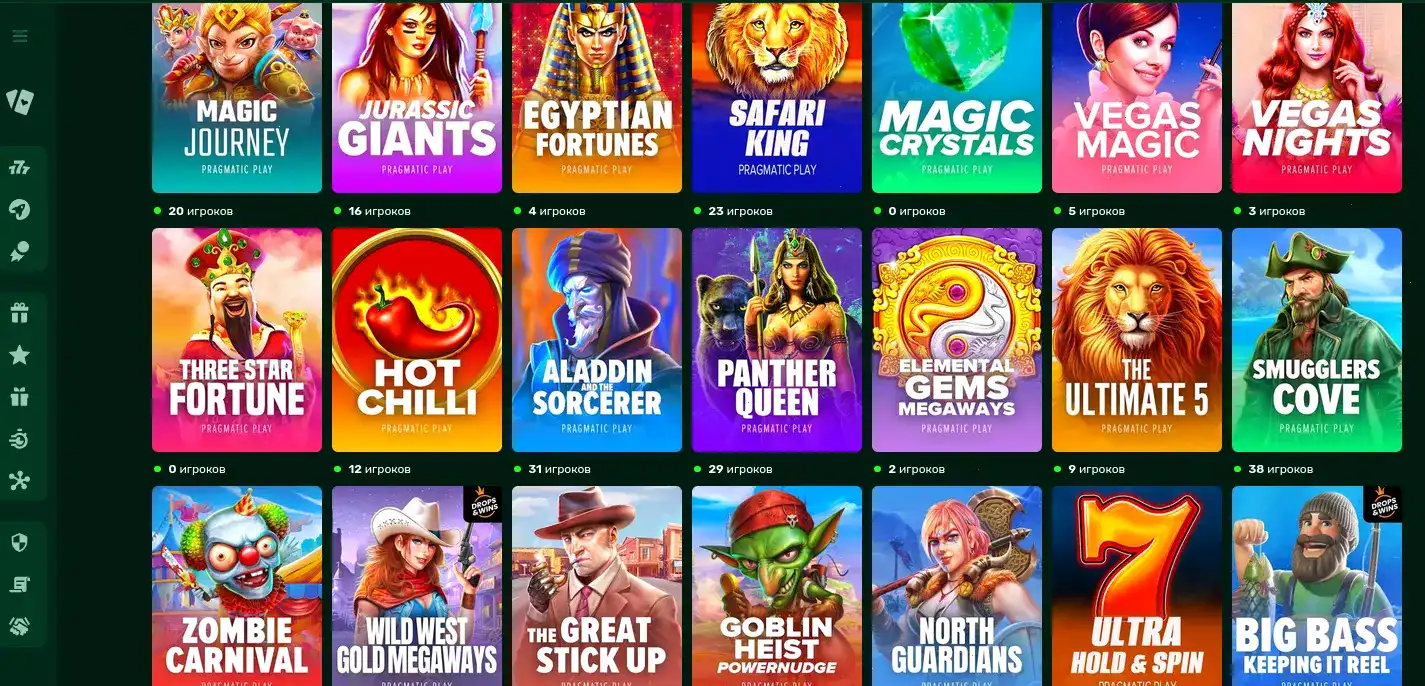 Игровые автоматы в казино Атом на экране компьютера